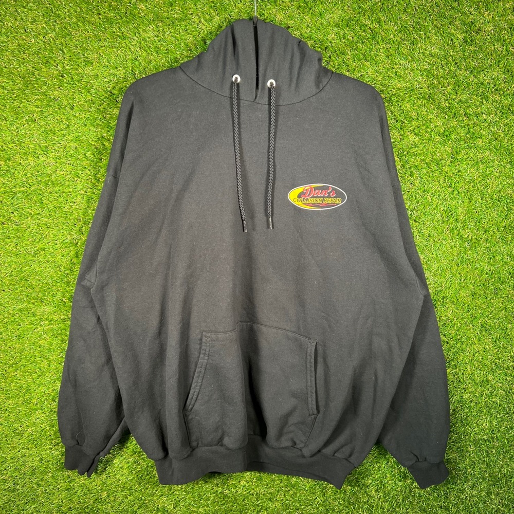 Port and Company Dan's Collision Repair Hot Rod Graphic Hoodie Black‎ XL
